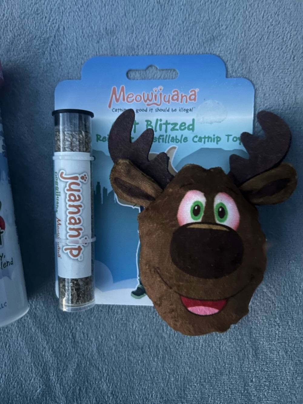 🐾2/$8 Meowijuana Reindeer Refillable Catnip Toy - Meowijuana
